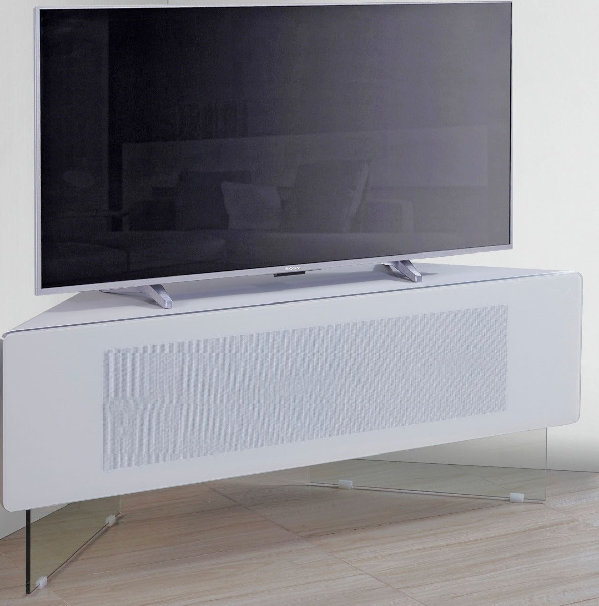 MDA Designs Antares High Gloss White TV Cabinet