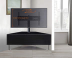 MDA Designs Antares High Gloss Black Cantilever TV Stand Cabinet