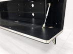 MDA Designs Antares High Gloss Black Cantilever TV Stand Cabinet