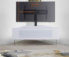 MDA Designs Antares High Gloss White Cantilever TV Cabinet