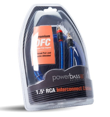 Powerbass ARCA-1.5 - 1.5" 0.45m Double Shielded RCA Cable