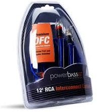 PowerBass ARCA-12 - 12'  3.7m Double Shielded RCA Cable