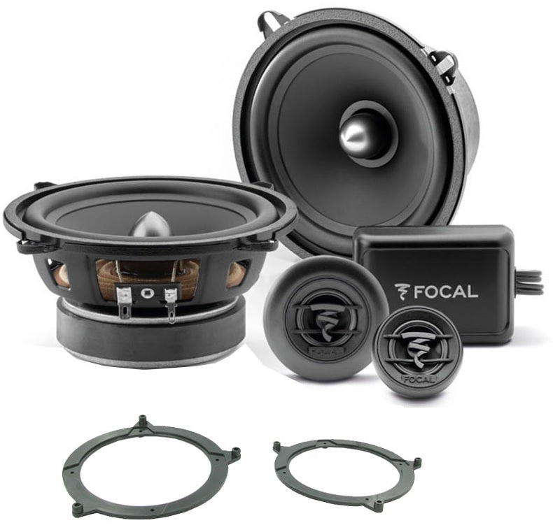 BMW 3 Series (E46) with Focal ASE130 2-Way Front and Rear Door Speakers Fitting Kit