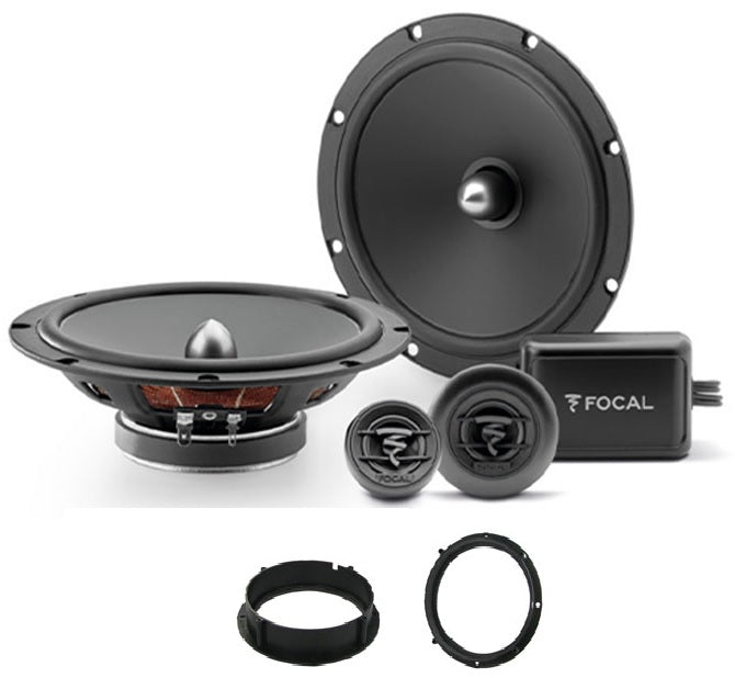 Seat Altea, Arosa, Leon,  Ibiza, Leon, Mii Focal ASE-165S 16.5cm Front/Rear Door Car Speakers Upgrade Kit