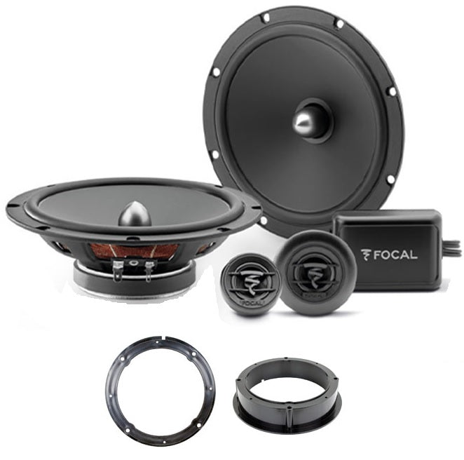 Audi, Seat, Skoda VW Focal ASE165S 16.5cm 2 Way Front Doors Car Speakers Upgrade Kit