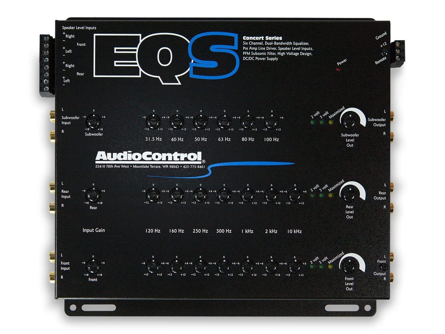 AudioControl EQS 6-channel 13-band graphic equalizer