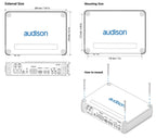 Audison Forza AF C4D Amplifier 600 W total power 4 x 150 W @ 2ohm D-class Fully Bridgeable