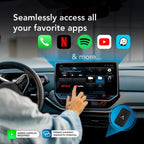 Autosky WCPAA-DUAL Wireless CarPlay and Android Auto Adapter With Netflix & YouTube
