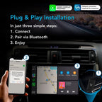 Autosky WCPAA-DUAL Wireless CarPlay and Android Auto Adapter With Netflix & YouTube