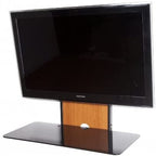 AVF PSL911 Ultimate 'All in One' TV Wall Mount And Shelf 4 interchangeable Black White Oak & Walnut  for Screens Up To 55"