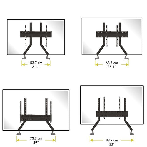 AVF QB600S Extra Large Replacement TV Base for Screens up to 100" 68kg