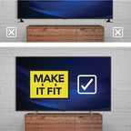 AVF QB600S Extra Large Replacement TV Base for Screens up to 100" 68kg