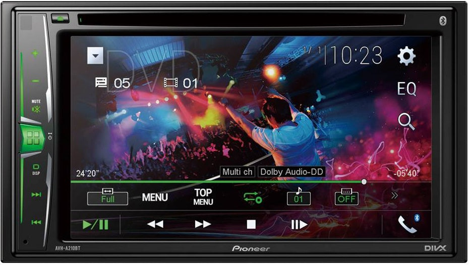 Pioneer AVH-A210BT - 6.2” Screen CD DVD MP3 Bluetooth iPhone Stereo ND-BC9 Camera