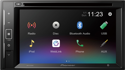 Pioneer AVH-A240BT 6.2” Double Din Touch Screen CD/DVD, Smartphone Mirroring, Bluetooth & USB