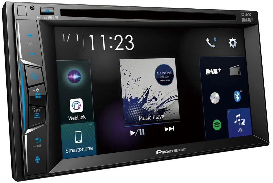 Pioneer AVH-Z3200DAB 6.2" Multimedia Player,Bluetooth, DAB/DAB+, AVH-Z3200DAB 6.2" Multimedia Player,Bluetooth, DAB/DAB+, Apple Carplay Android Auto control DAB Aerial