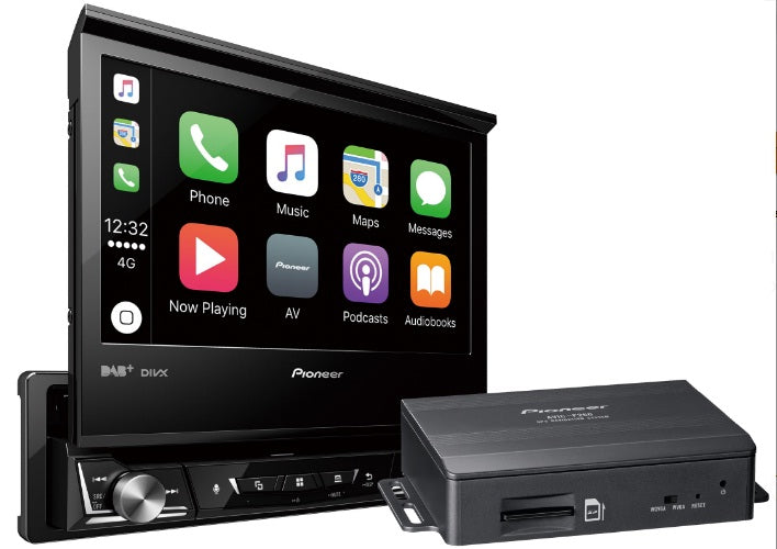 Pioneer AVH-Z7200DAB + AVIC-F260 Navigation 7" Flip Out Motorised Screen, DAB+ Bluetooth Apple CarPlay Android Auto