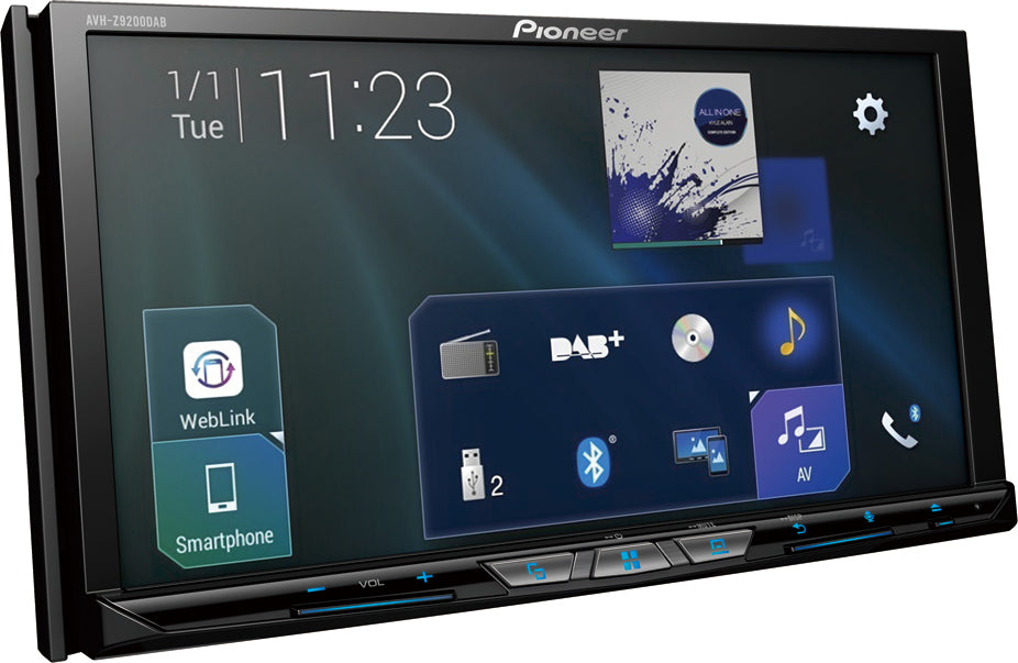 Pioneer AVH-Z9200DAB 7" Multimedia Player with Bluetooth, DAB/DAB+, Spotify & Siri Eyes CAMERA + DAB Aerial