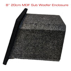 AVW 8" Inch 20cm Single Black Sealed Carpeted Subwoofer Sub MDF Box Bass Enclosure