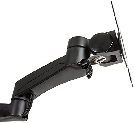 B-Tech BT7374 Twin Flat Screen Desk Mount with Double Arms in Black