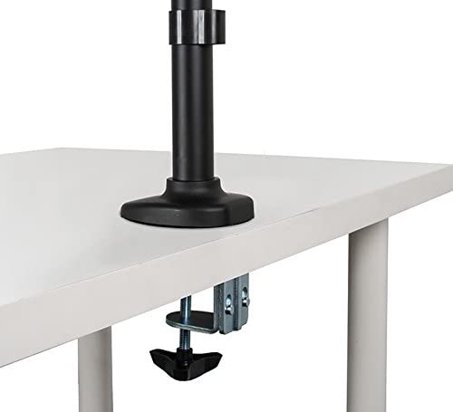 B-Tech BT7374 Twin Flat Screen Desk Mount with Double Arms in Black