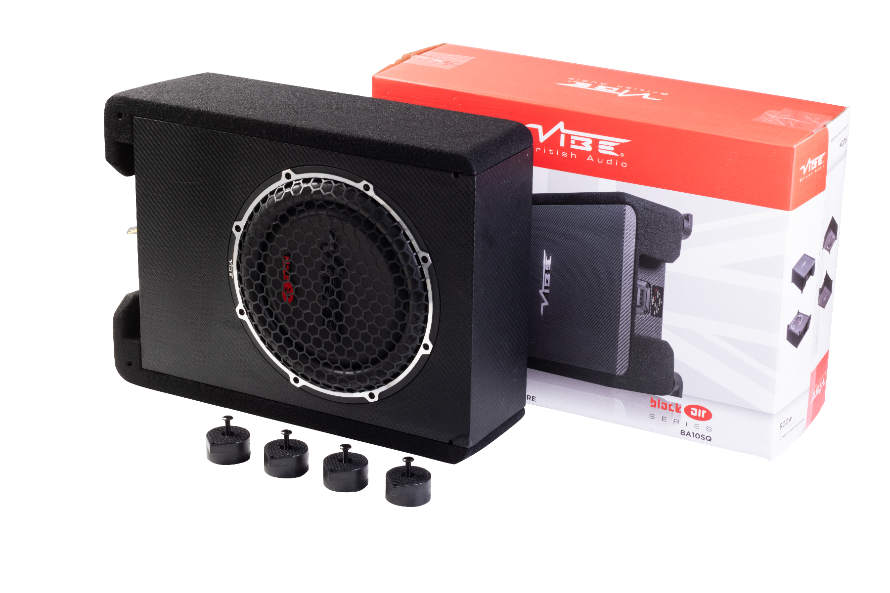 Vibe BA10SQ-V4 BlackAir 10 inch SQ 900 Watt Passive Subwoofer Enclosure
