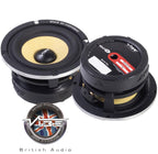 Vibe BA3M-V4 Blackair 180 Watts 3" inch 1 Way 4 Ohm Midrange Car Speaker Pair