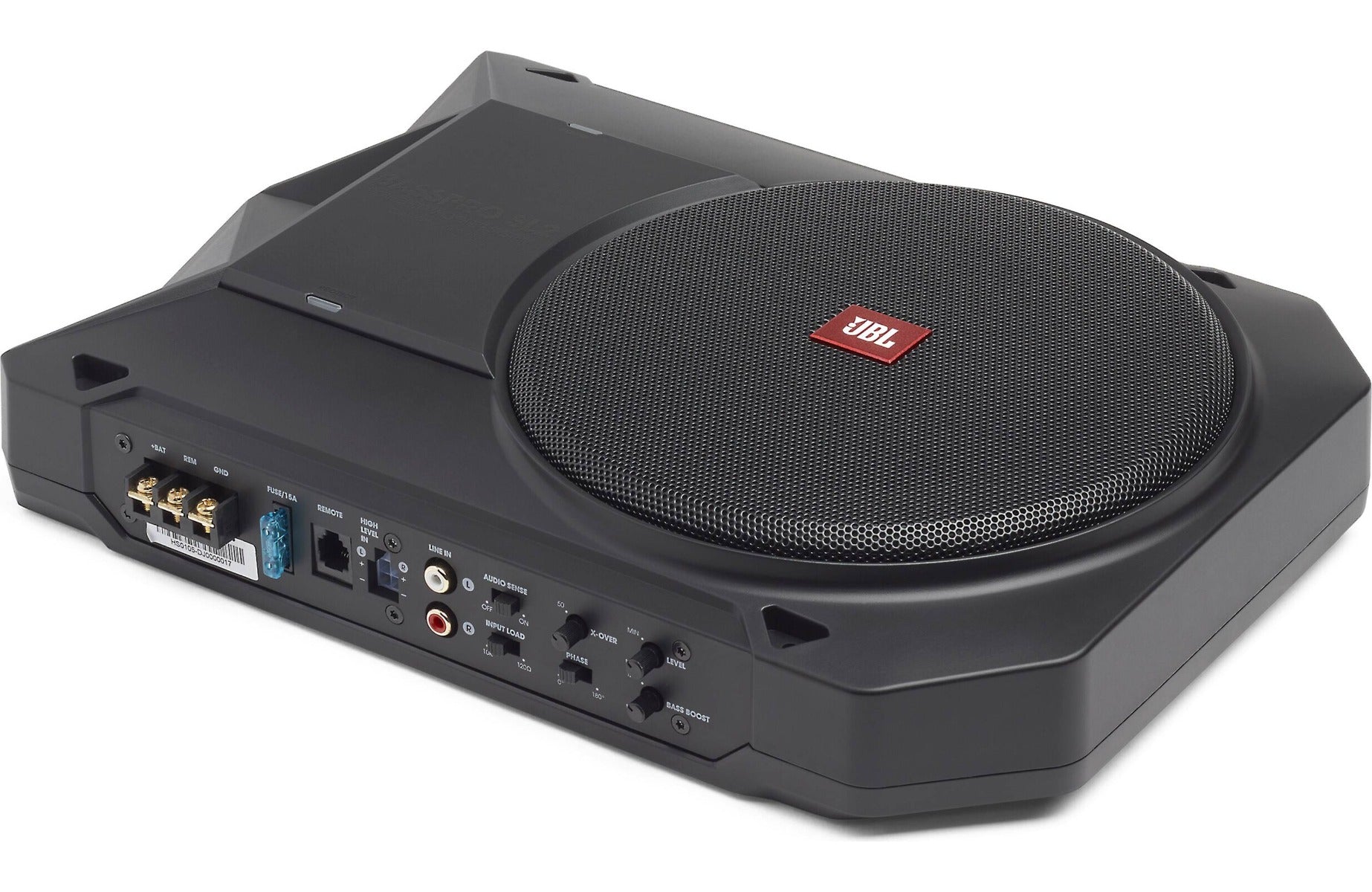 JBL BassPro SL2  8" Compact Powered Under-seat Subwoofer Enclosure with built in amp + kit