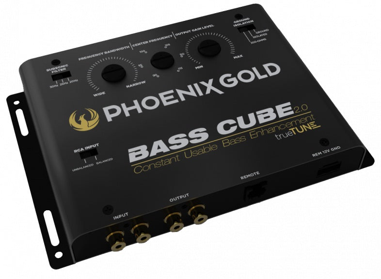 Phoenix Gold BASS CUBE 2.0 Digital Bass Restoration Parametric Bass Equalization Constant Usable Bass Enhancement Controller