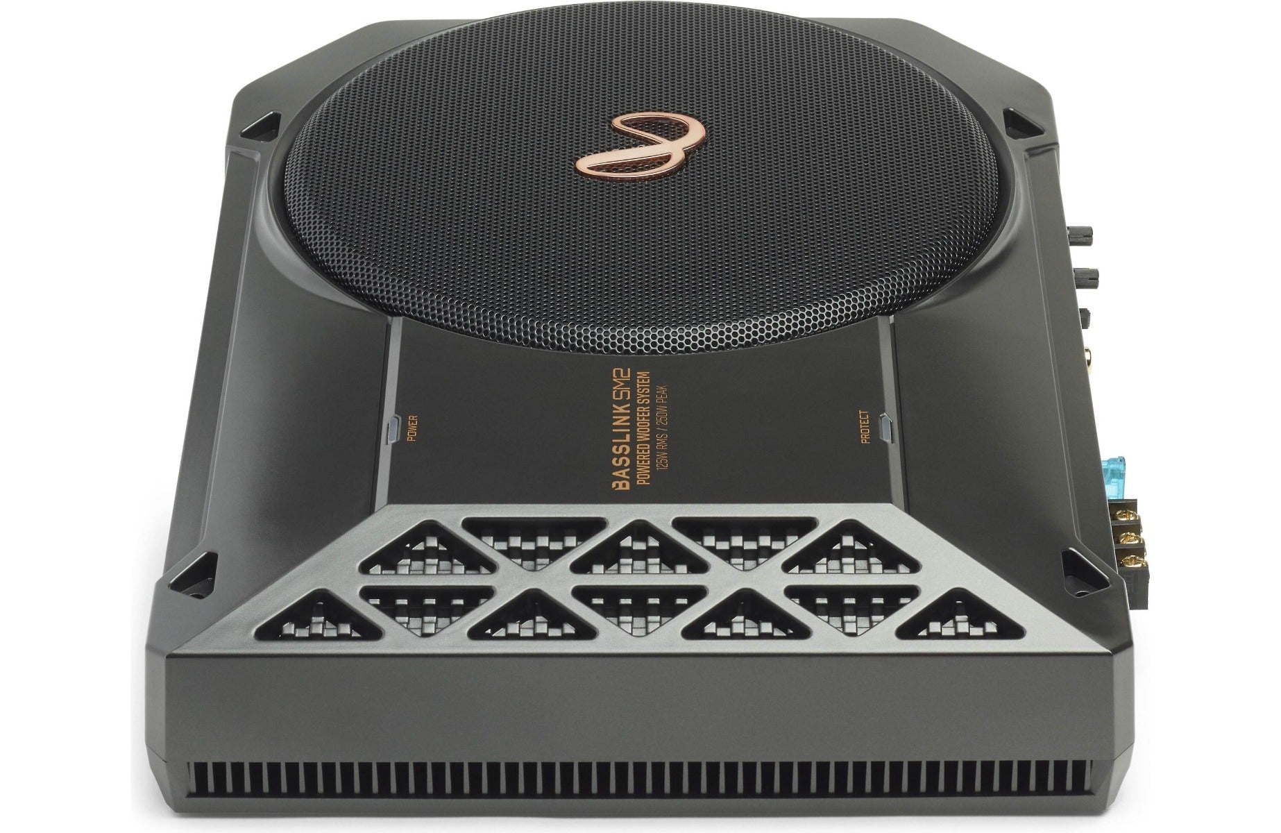 Infinity BassLink SM2 (SUBBLSM2AM) Compact 8" Powered Active Under-Seat Subwoofer w/ with 8-Gauge wiring kit