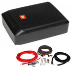 JBL BassPro Nano 200 Watt Ultra-Compact Under Seat Powered Subwoofer System W/ Wiring Kit