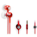 BassBuds BBCC-RED Classic Dark Red Crystaltronics In-Ear Earphones