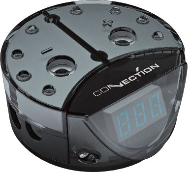 Connection by Audison BCA32BGT Competition Grade Capacitor Distribution Three Way with Digital Voltmeter