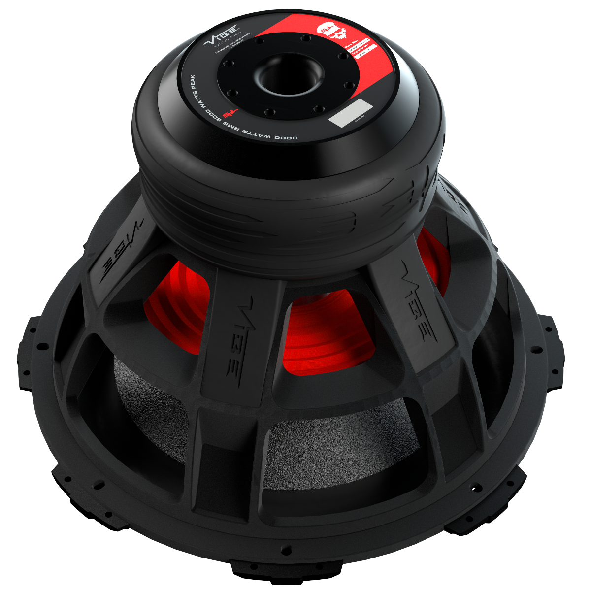 Vibe Blackdeath BD15D1SPL-V4 15 inch 9000W Dual 1ohm  Voice Coil SPL Subwoofer