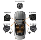 BLAM BL100RFS (4inch) Hi-efficiency 2ohm, 2-Way Component Car Audio Speakers (PAIR)