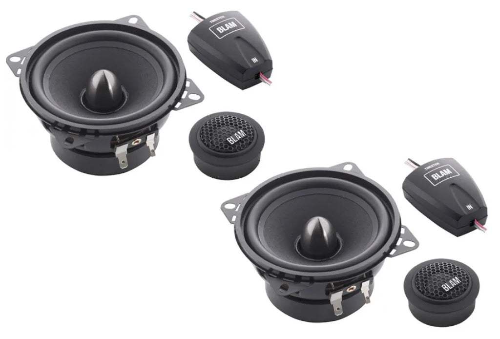 BLAM Relax 100RS 100mm (4inch) Hi-efficiency 2ohm, 2-Way Component speakers (PAIR)