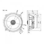 BLAM Relax 130RFC 130mm (5.25inch) Hi-efficiency 2ohm, 2-Way Coaxial speakers (PAIR) BL-130RFC