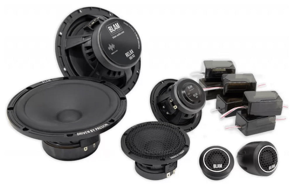 BLAM RELAX 165R3 165mm (6.5inch) 3-Way (2+1) Separate-Channel Loudspeaker car audio System (PAIR) BL-165R3
