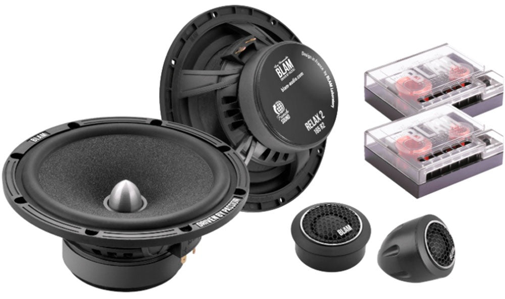 BLAM BL-165RX BLAM Relax 165mm (6.5") Hi Efficiency 2ohm, 2-Way Component Speakers (PAIR)