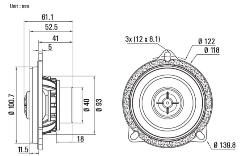 BLAM BMW 1,3,5-Series, Z-4, Mini most models Relax BM100NC car specific) 100 mm (4 inch) 2ohm, 2-Way Coaxial speakers (PAIR) BL-BM100NC