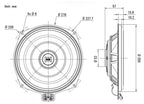 BMW 1,3,5,6,7-Series and X-1,3,5,6 BLAM hi-performance dedicated 200mm (8 inch) extra-flat underseat subwoofers (PAIR) BM200WN