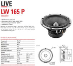 BLAM BL-L165-P LIVE HIGH POWER 165mm (6.5 inch) 180W 2-way component speaker system