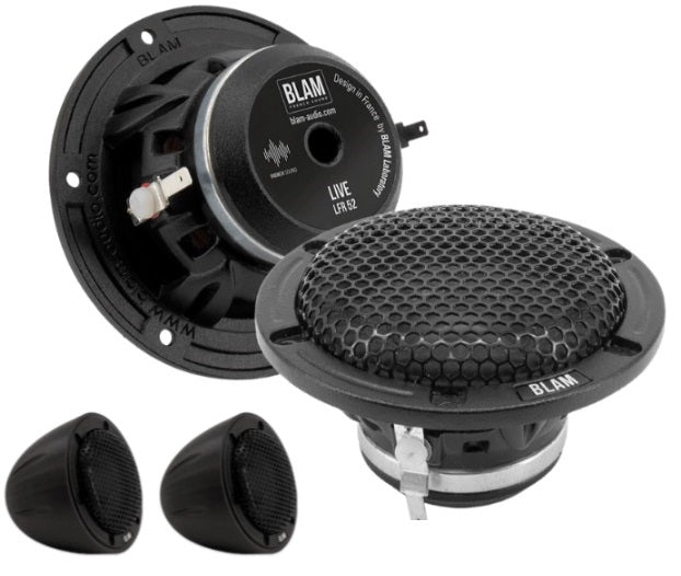 BLAM Live LFR52 50mm (2 inch) High resolution 50w full-range car audio speakers (PAIR)