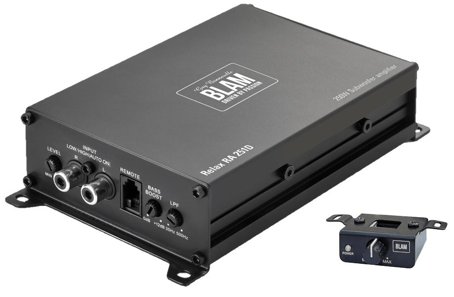BLAM RA251D Ultra-compact D Class 1 x 250W monoblock amplifier (OEM Compatible)