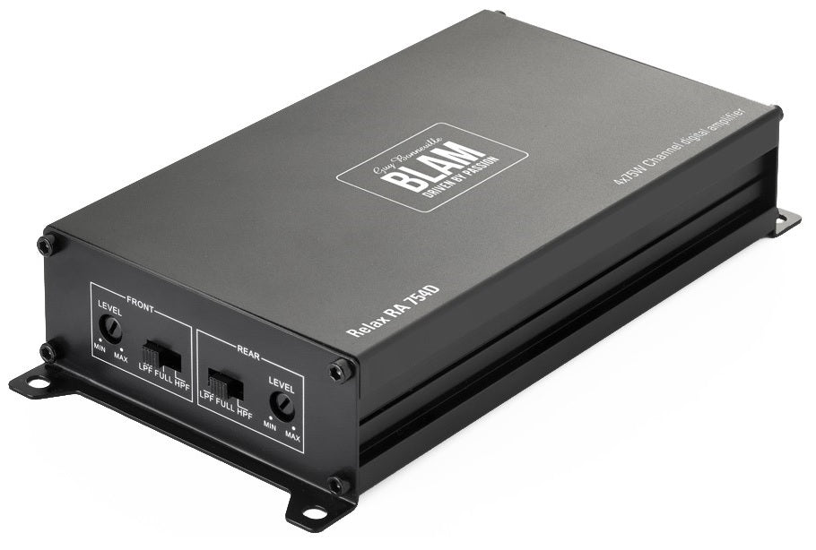 BLAM RA754D Ultra-compact D Class 4 X 75W  OEM Compatible amplifier