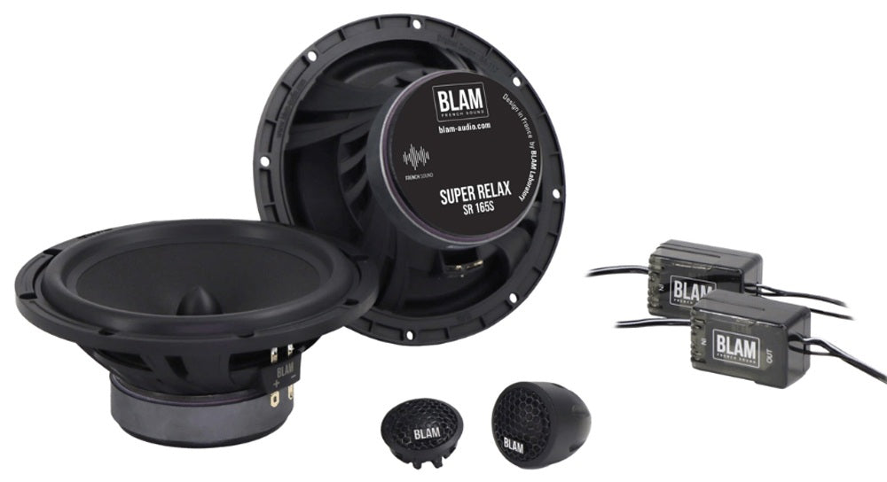 BLAM Super Relax SR165S 16.5cm/ 165mm (6.5") Hi Sensitivity 3ohm 2-Way Component car speakers BL-SR165S