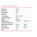 BLAM Super Relax SR165S 16.5cm/ 165mm (6.5") Hi Sensitivity 3ohm 2-Way Component car speakers BL-SR165S