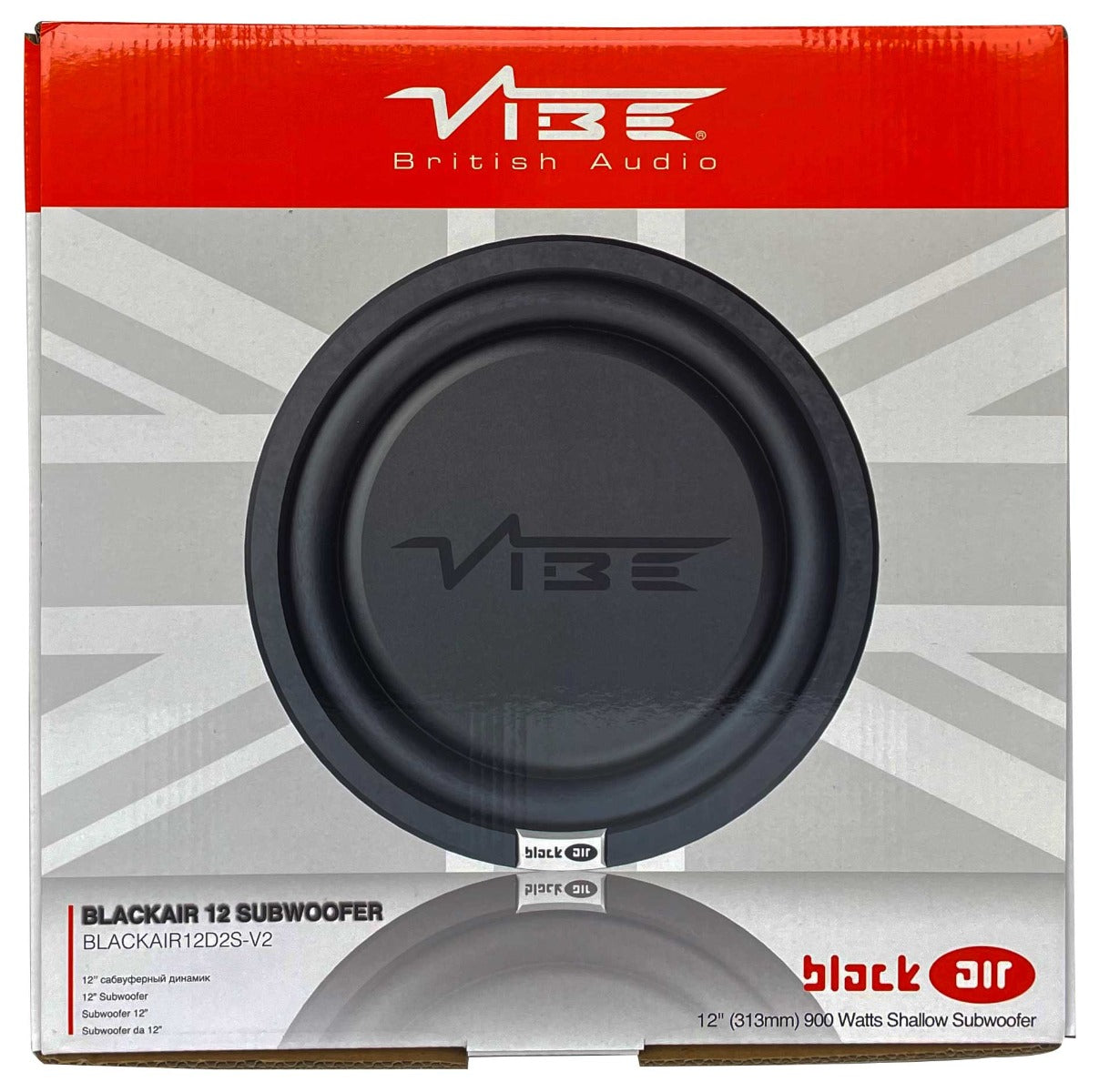 Vibe BLACKAIR12D2S-V2  - 12" Slimline Bass Car Subwoofer Dual 2Ohm 900W