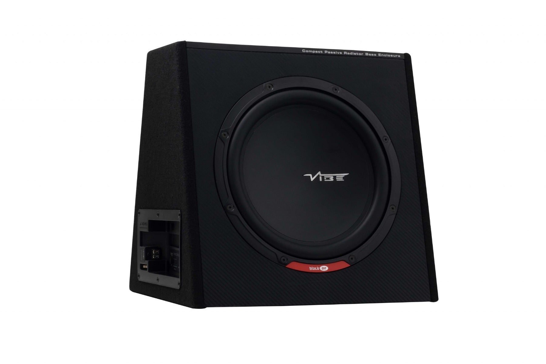 Vibe BLACKAIRC12-V2 Black Air Slimline 12 inch 1500w Passive Radiator Subwoofer Enclosure