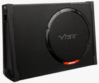 Vibe BLACKAIRT12S-V0 - Black Air Slimline 12 inch Passive Radiator Subwoofer Enclosure