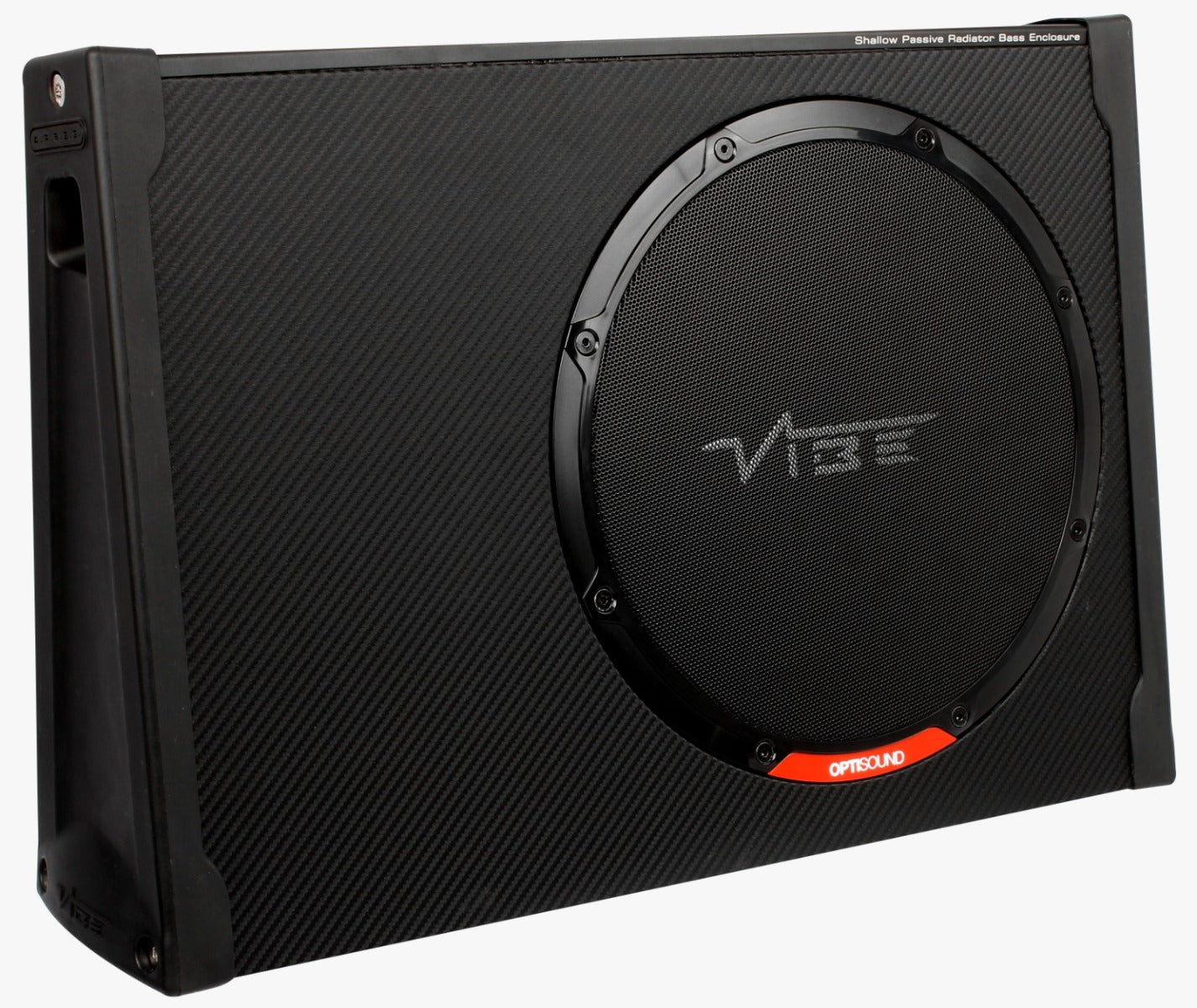 Vibe BLACKAIRT12S-V0 - Black Air Slimline 12 inch Passive Radiator Subwoofer Enclosure